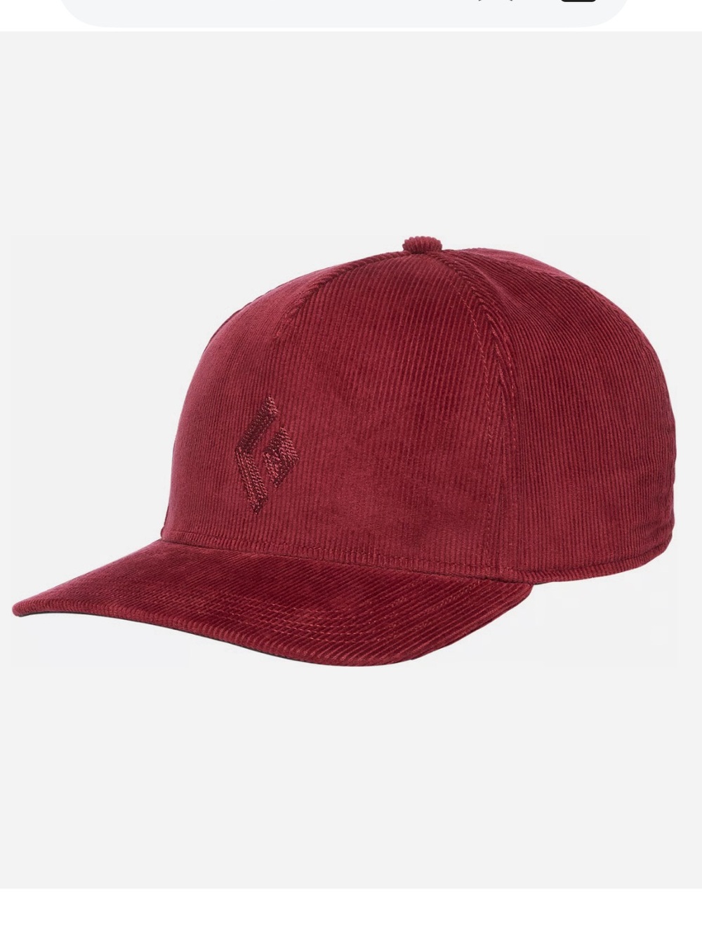 BLACK DIAMOND
Corduroy Cap - Unisex baseball Hat Adjustable Maroon